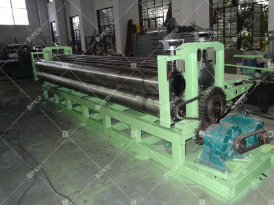 Barrel corrugation machine